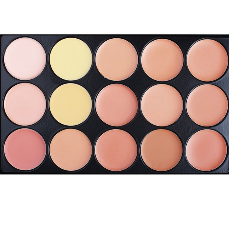 FantasyDay Cream Concealer Palette, 15 Colors, Full Hydrating Coverage, Corrects Dark Circles, Acne Blemish #2 - Image 3